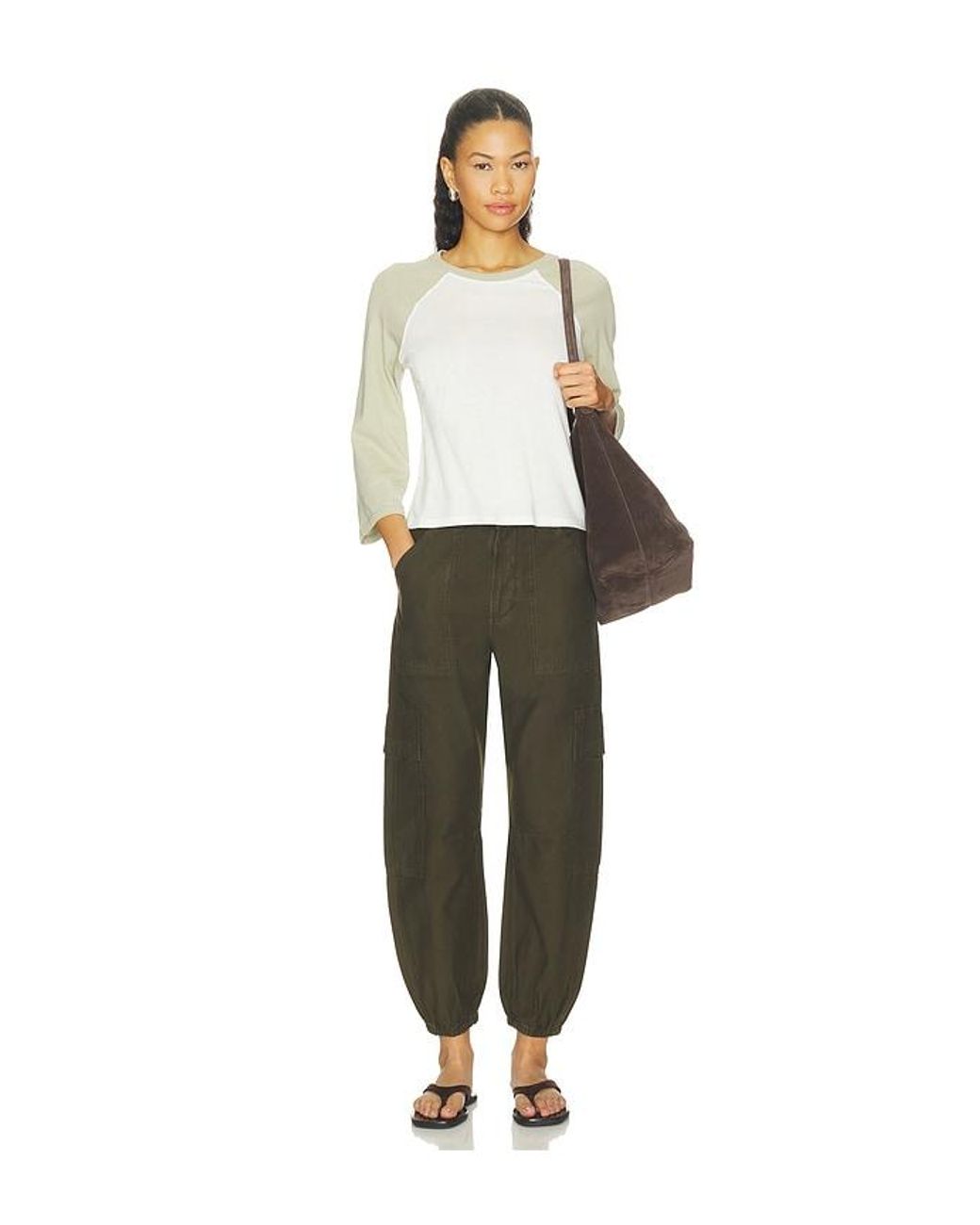 Citizens of Humanity Green Ciela Bubble Hem Utility