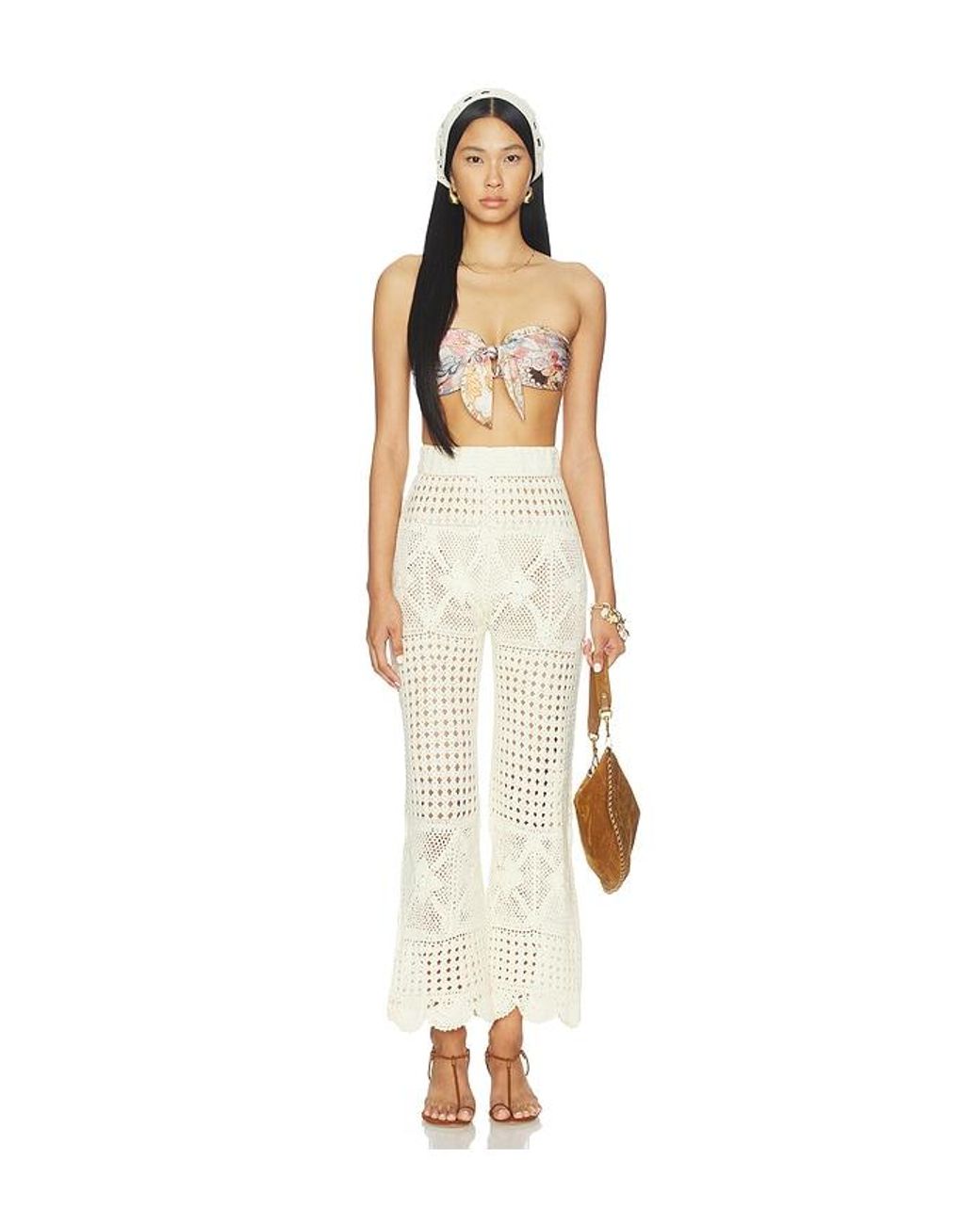 Agua Bendita White Wesley Pants