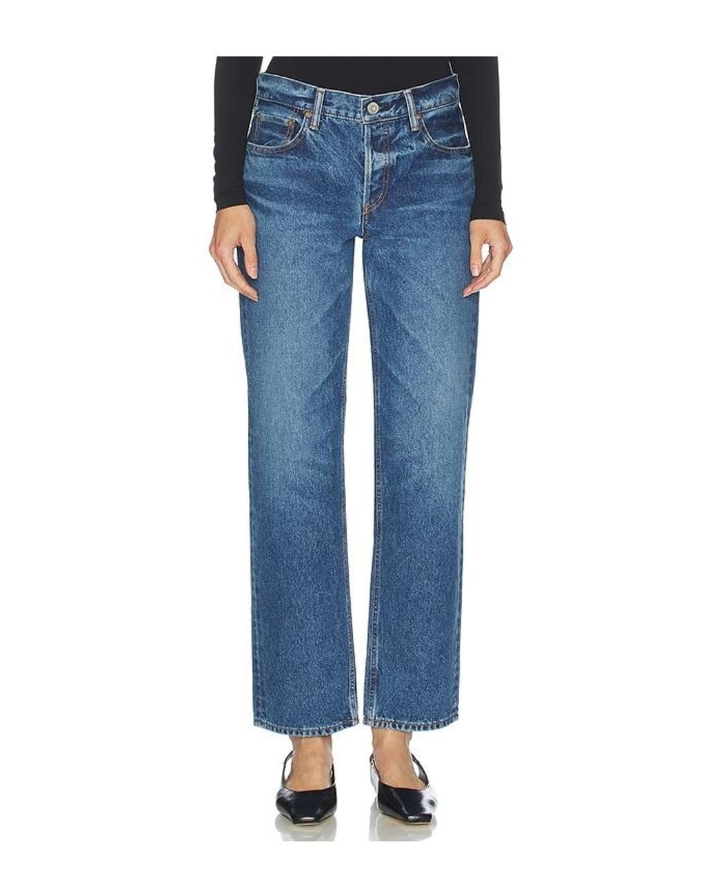 Moussy Blue Philadelphia Straight Jeans