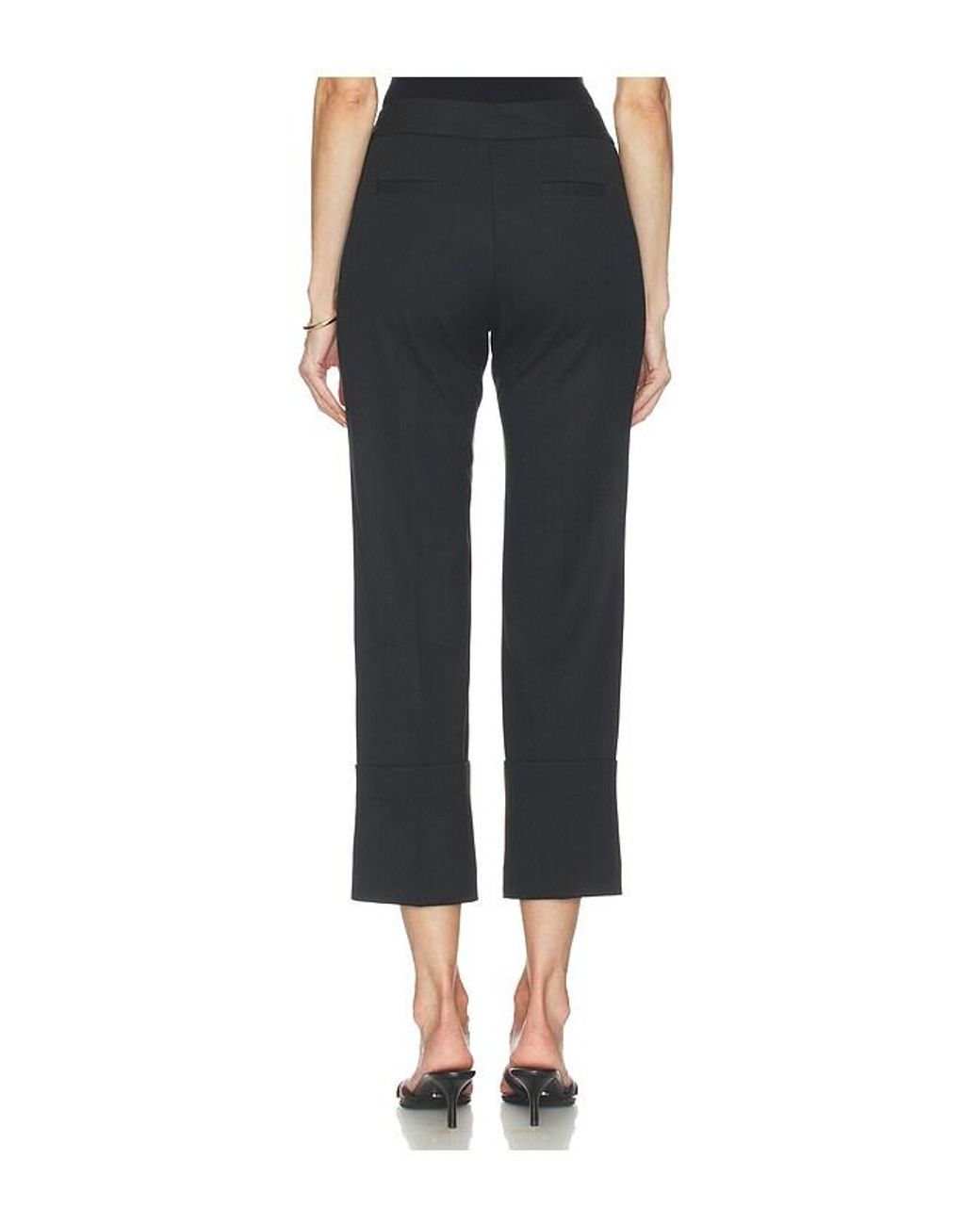 Smythe Black Cuffed Flood Pant