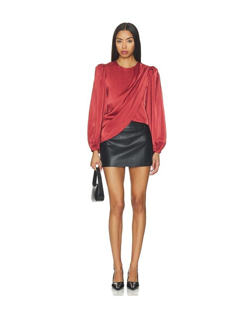 Astr Red Beatrice Top