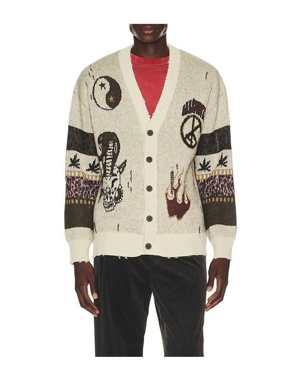 AllSaints Natural Bram Cardigan for men