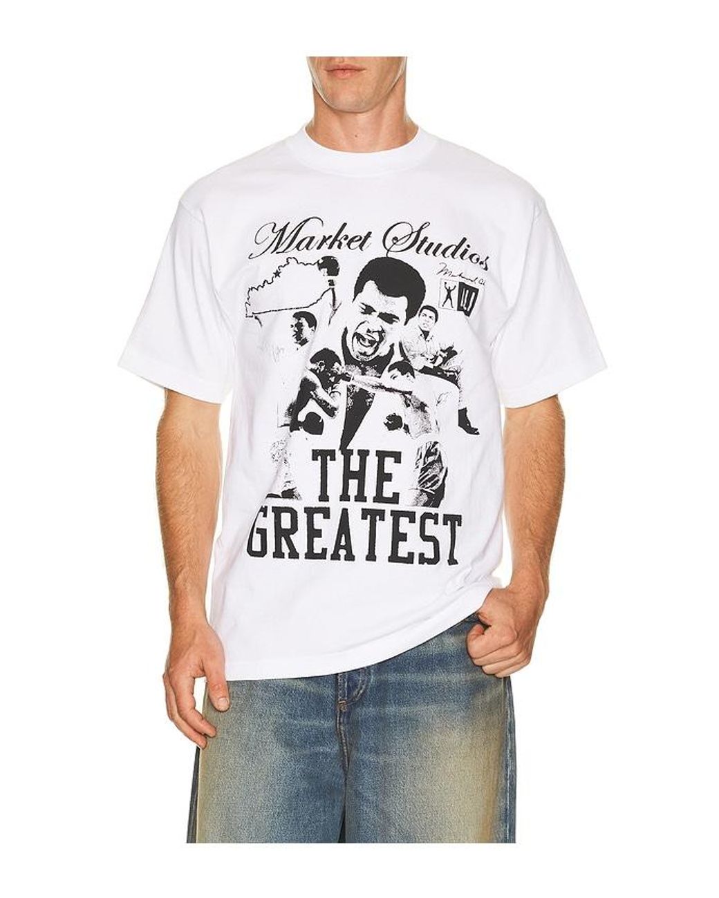 Market Gray X Muhammad Ali The Greatest T-Shirt for men
