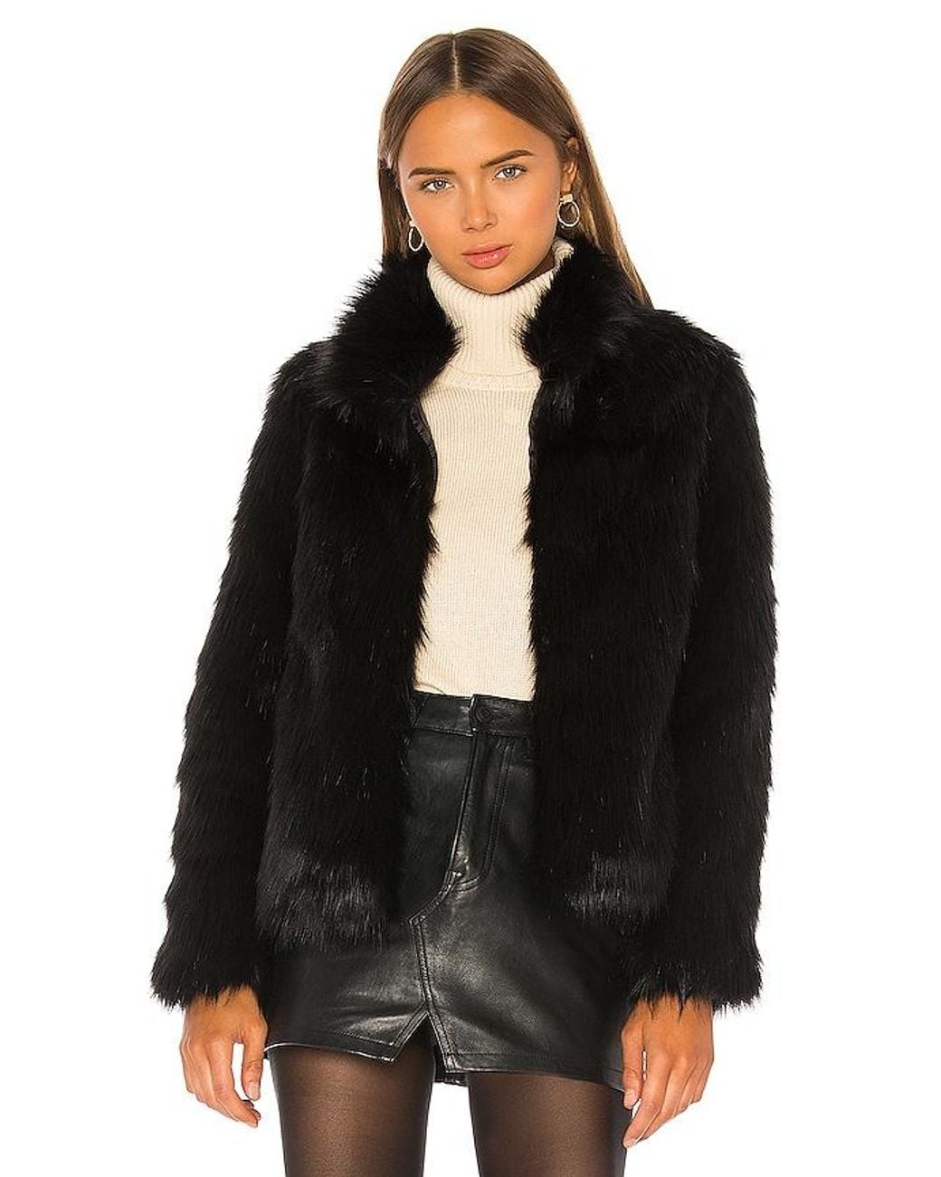 Unreal Fur Black Unreal Faux Fur Delish Jacket
