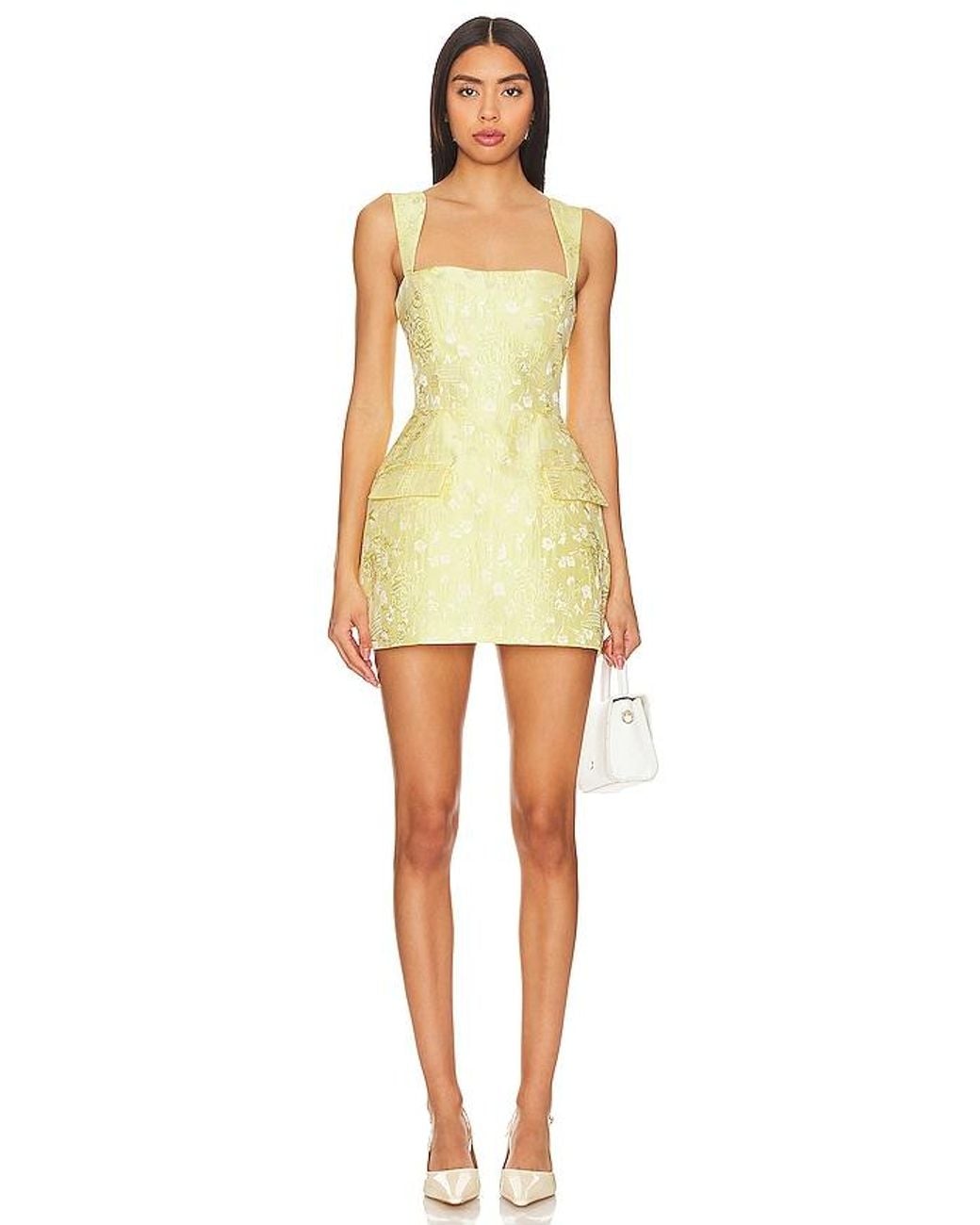 Amanda Uprichard Yellow Bethany Romper
