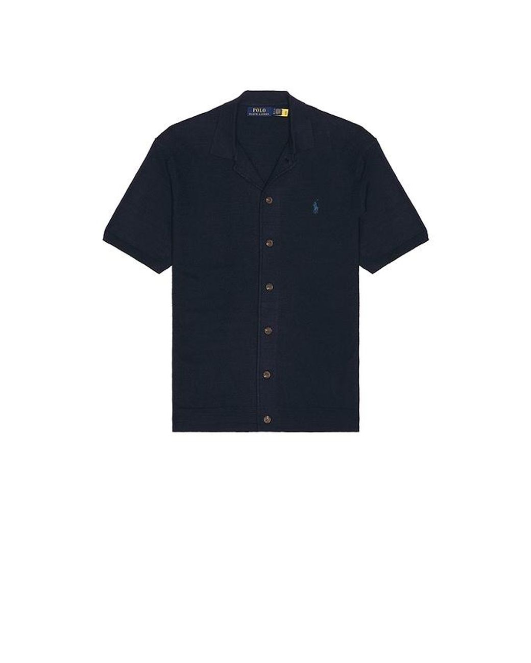 Polo Ralph Lauren Blue Short Sleeve Cardigan Sweater for men