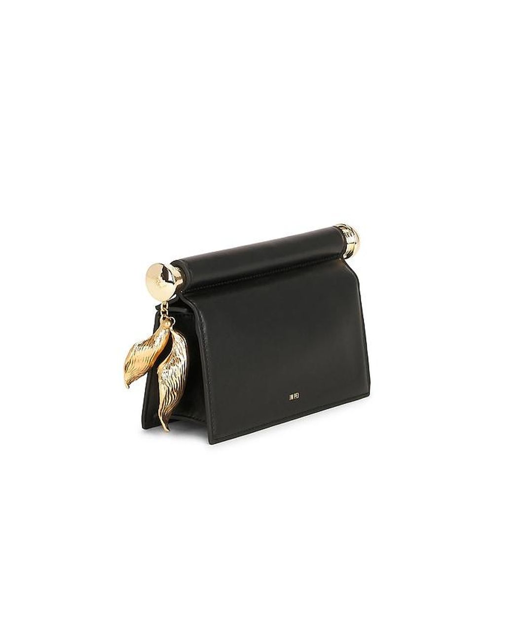 JW PEI Black Holly Metal Pendant Embellished Clutch