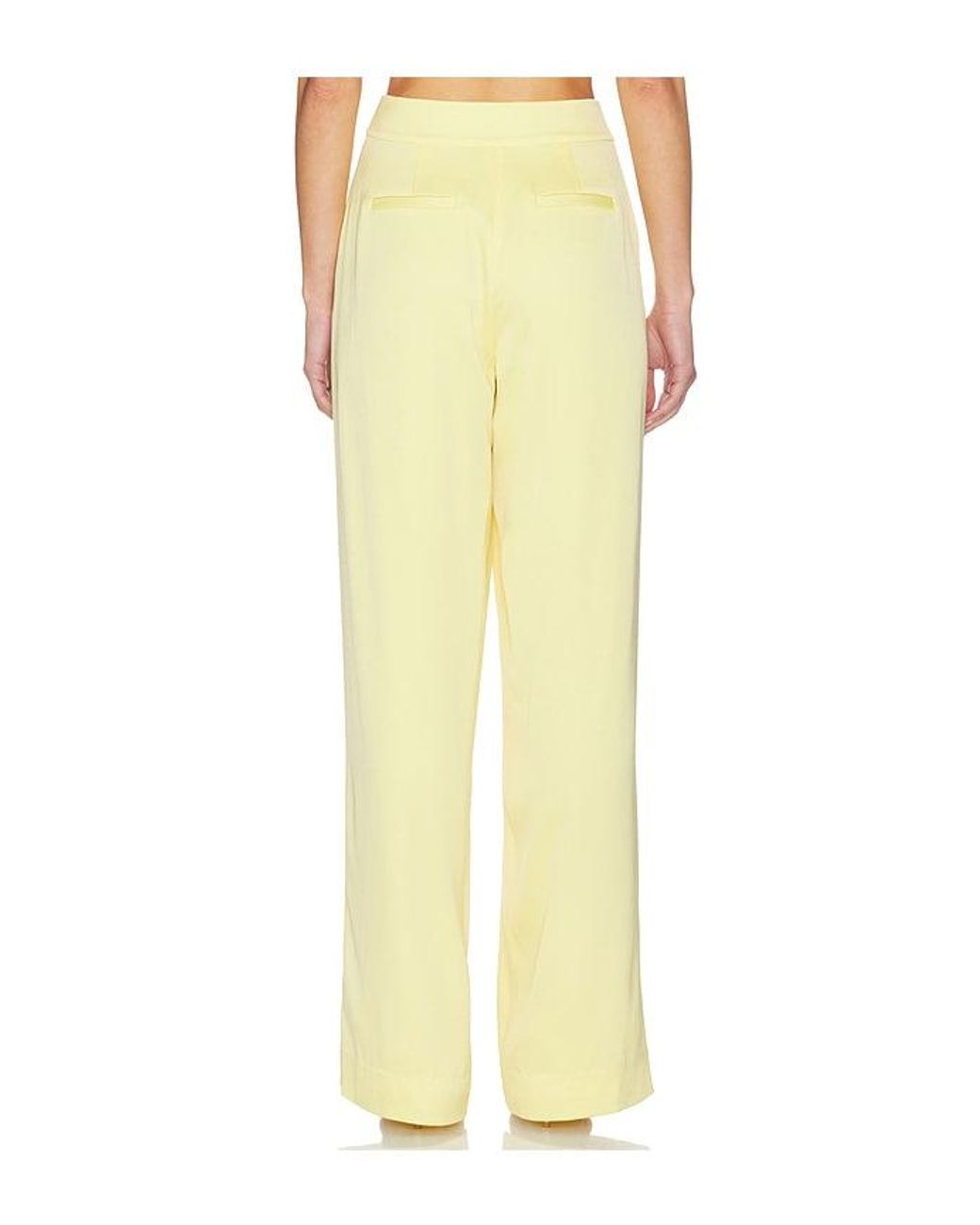 Jonathan Simkhai Yellow Kyra Wide Leg Pant