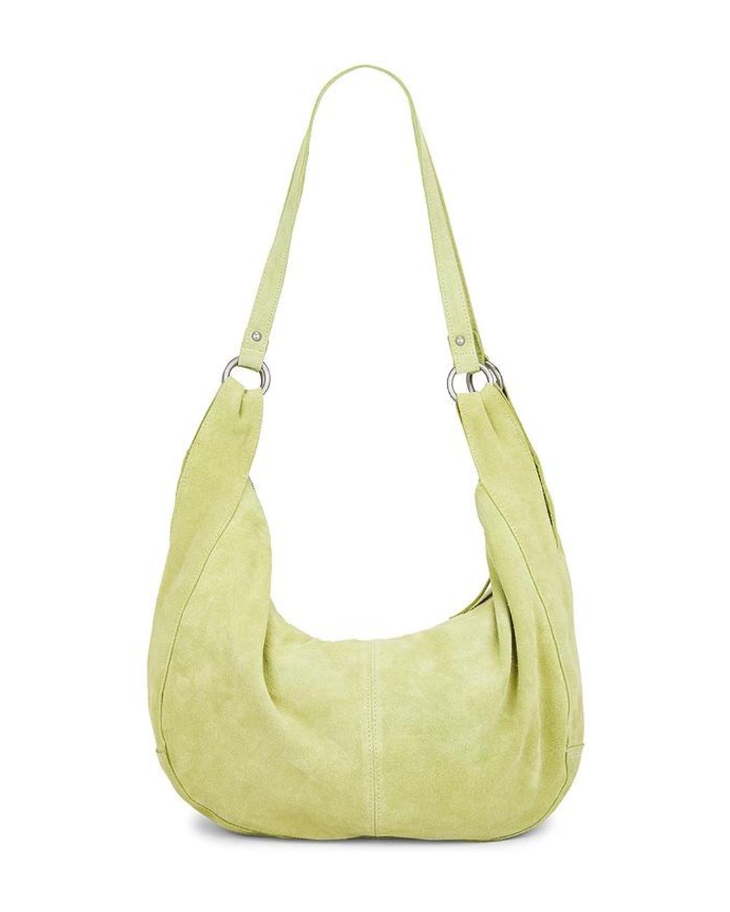Free People Green Roma Suede Tote Bag