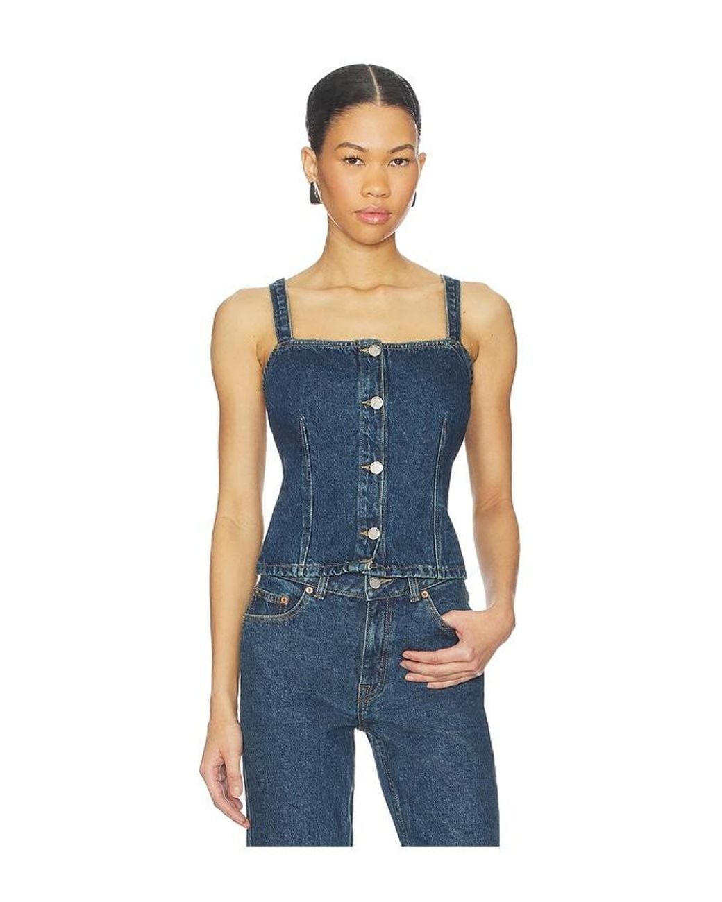 Dr. Denim Blue Niamh Top