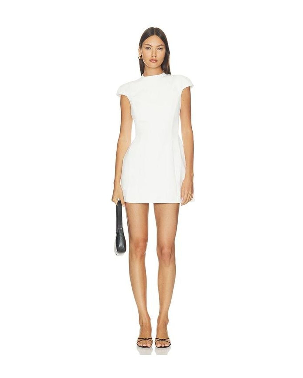 Bardot White Elson Structured Mini Dress