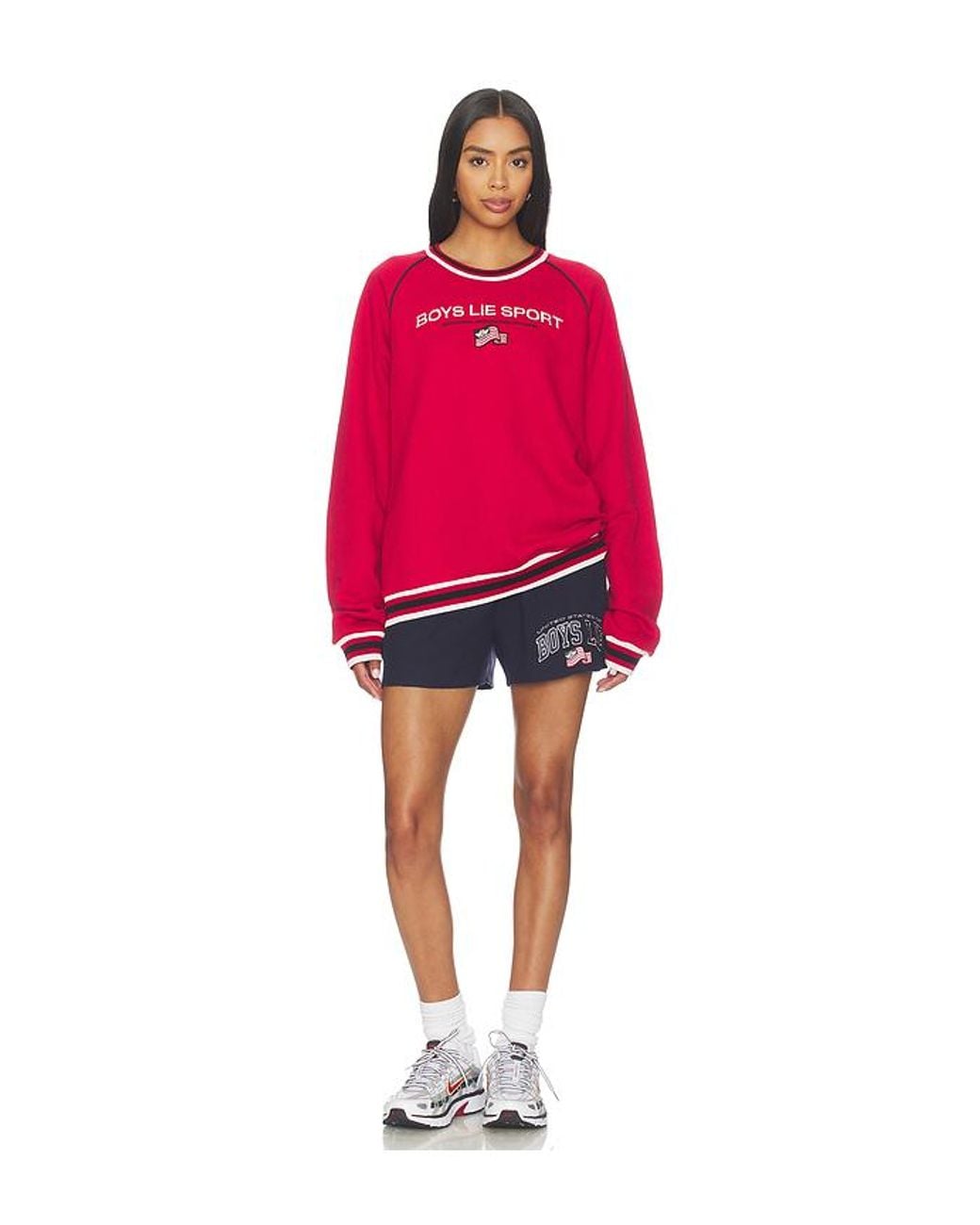 Boys Lie Red Sport Kara Crewneck Sweatshirt