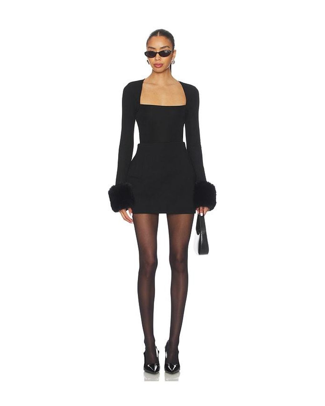 MAJORELLE Black Daphine Top