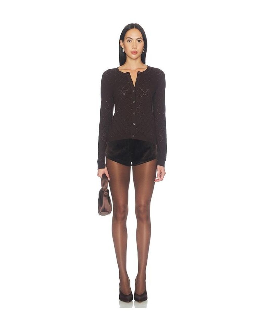 Rag & Bone Black Archie Jewel Cash Blend Cardi