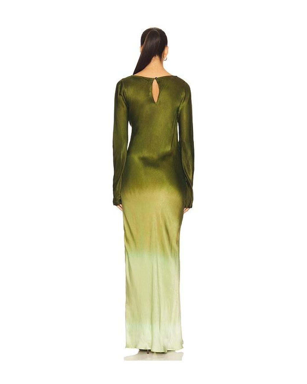 SWF Green Fluid Drape Maxi Dress