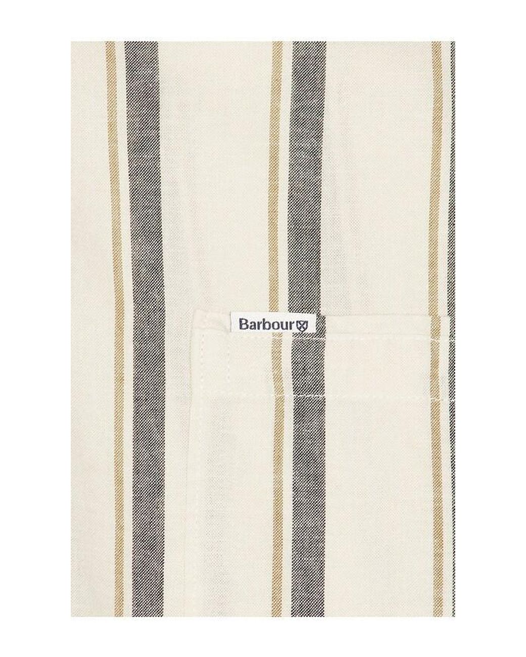 Barbour Natural Barkend Striped Summer Shirt for men