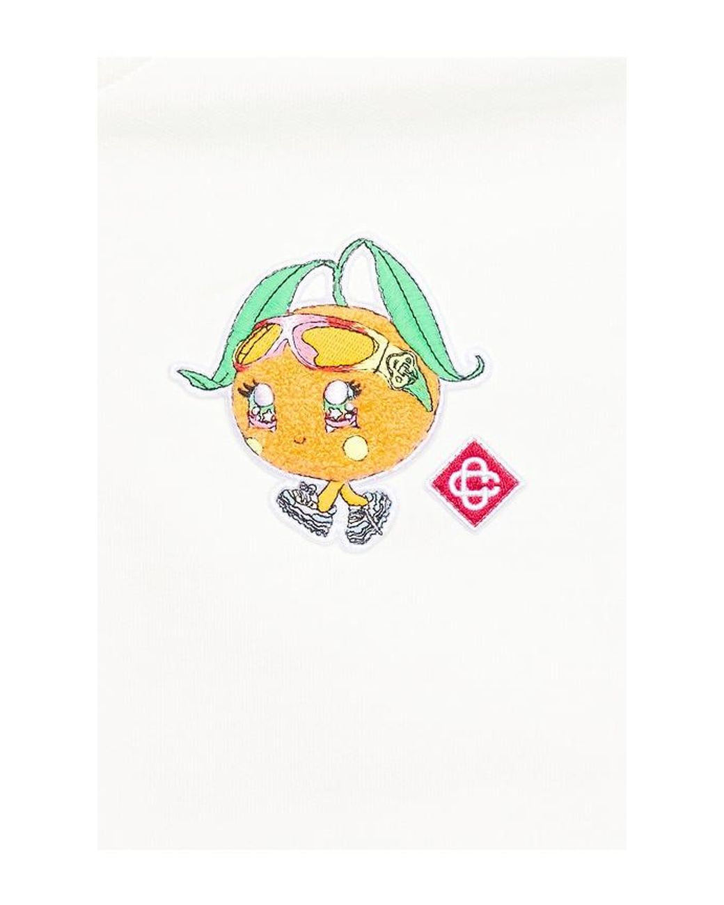 Casablanca White Mascot Patch Sweatshirt