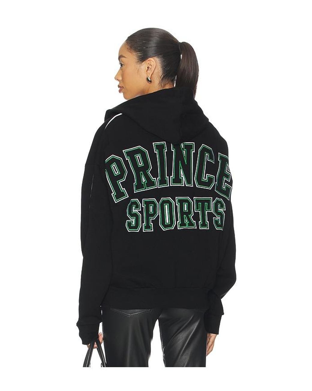 Prince Tennis Black Sports Full Zip Hoodie