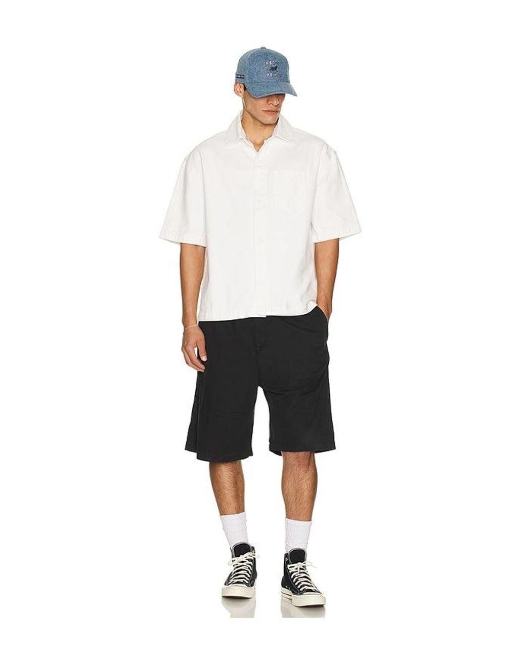 Siegelman Stable White Short Sleeve Button Down for men