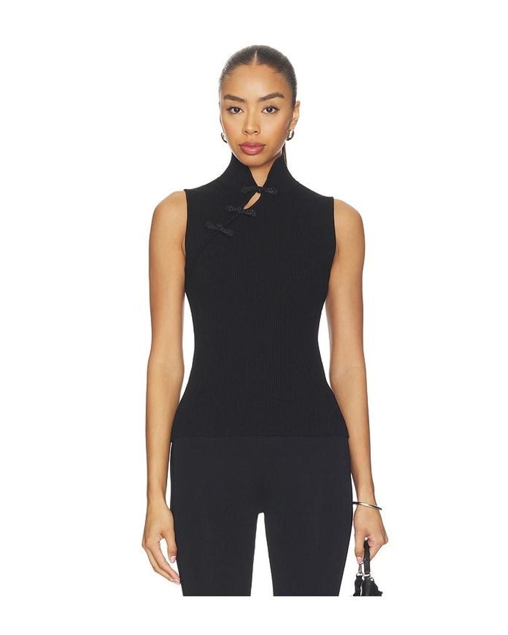 SAU LEE Blue Yara Knit Top