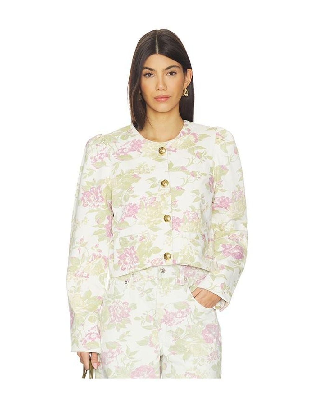 Citizens of Humanity White Anita Puff Sleeve Jacket