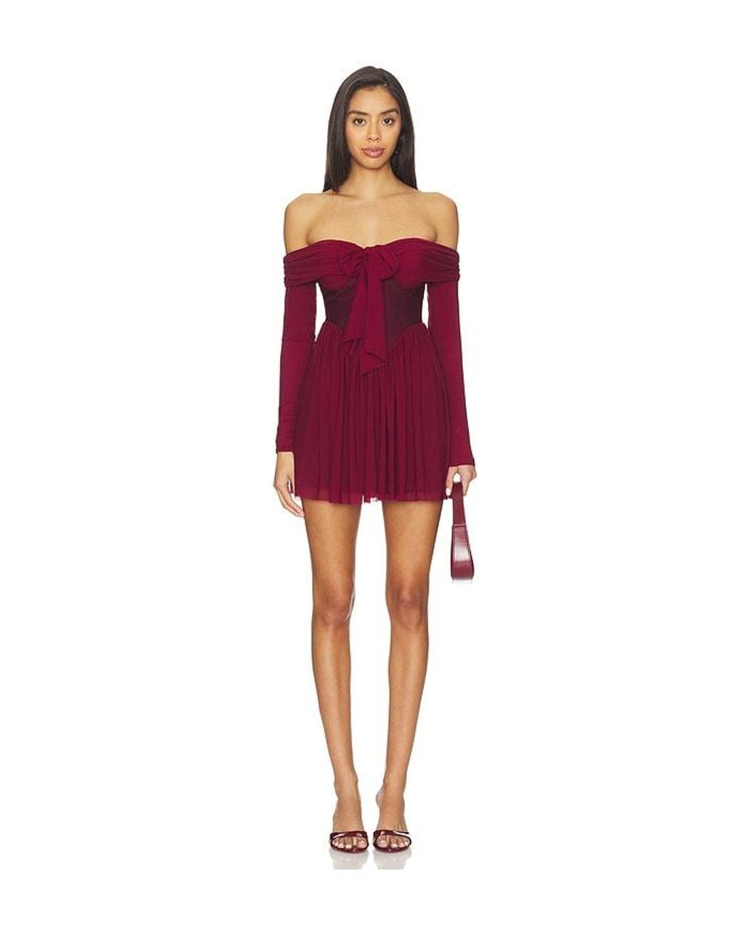 MORE TO COME Red Kristiana Mini Dress