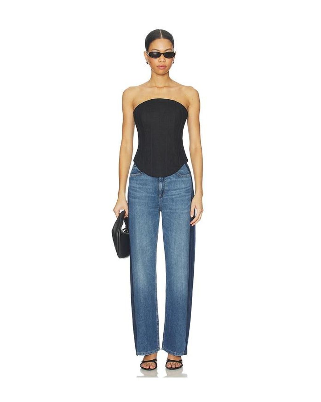 DL1961 Blue Karmine Aura High Rise Refined Leg Jeans