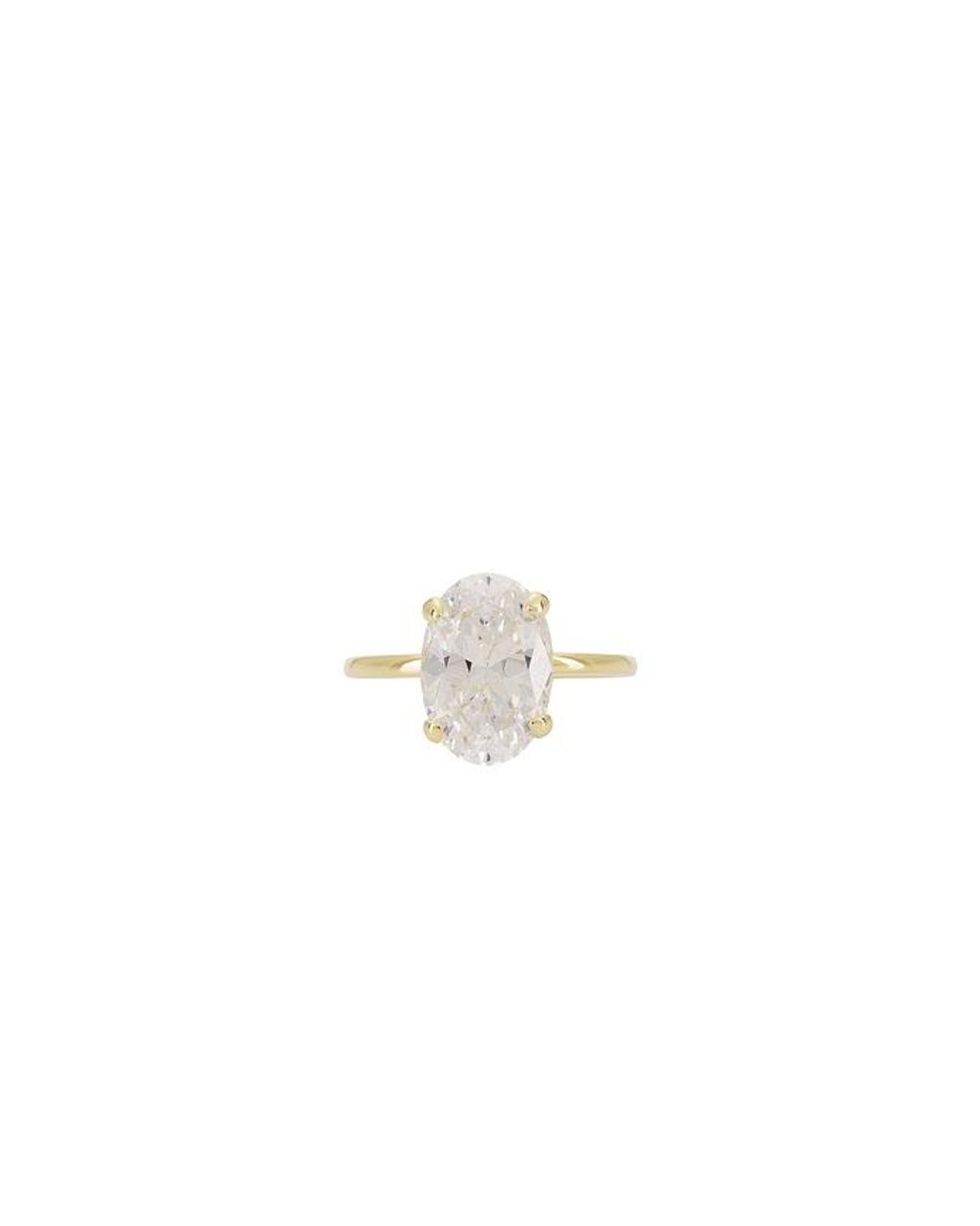 Shashi White Oval Travel Ring