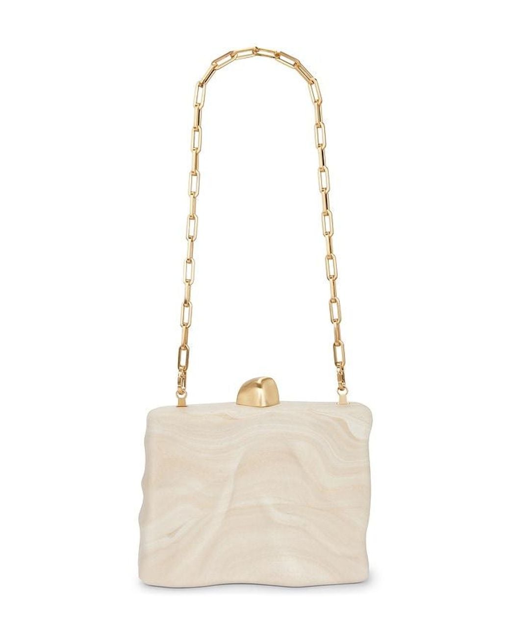 Cult Gaia White Flyn Clutch