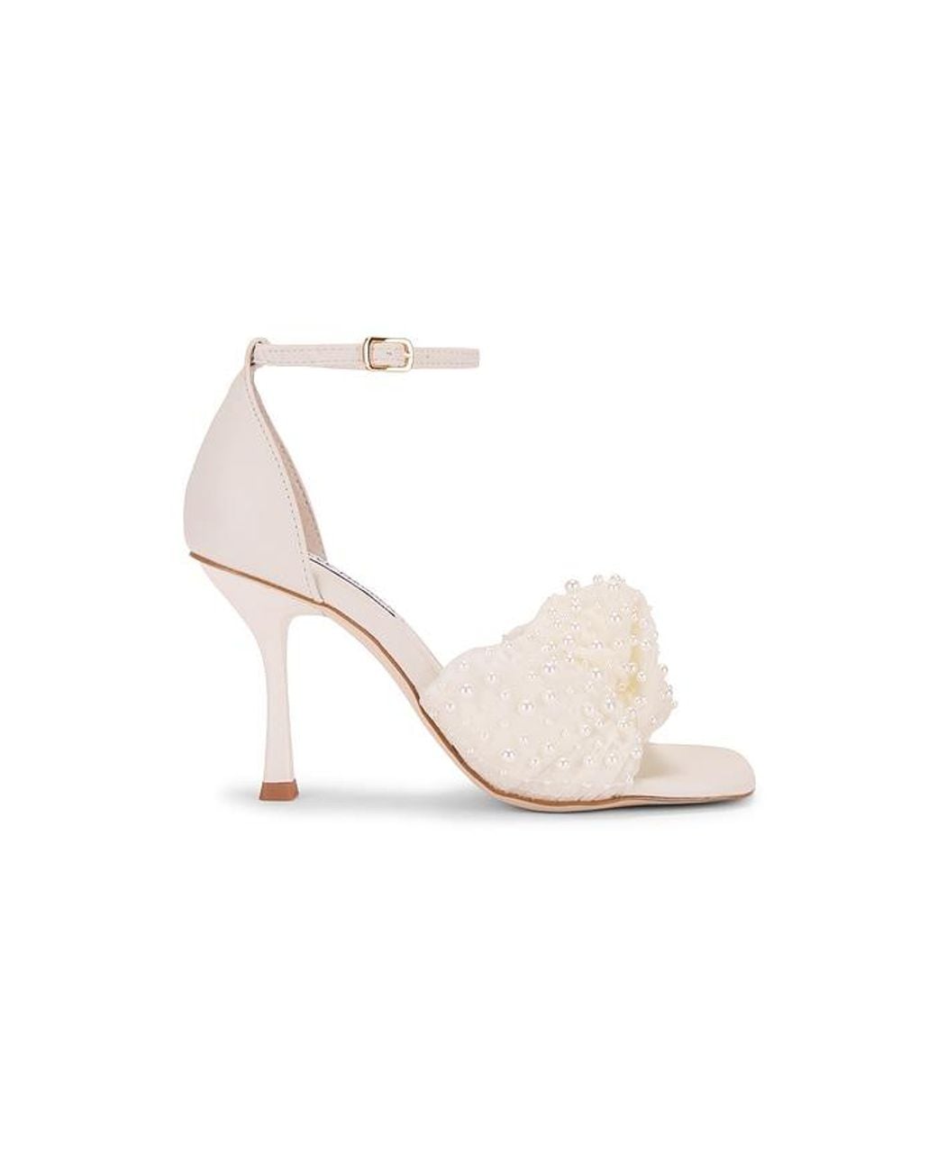 Steve Madden White Assume Heel