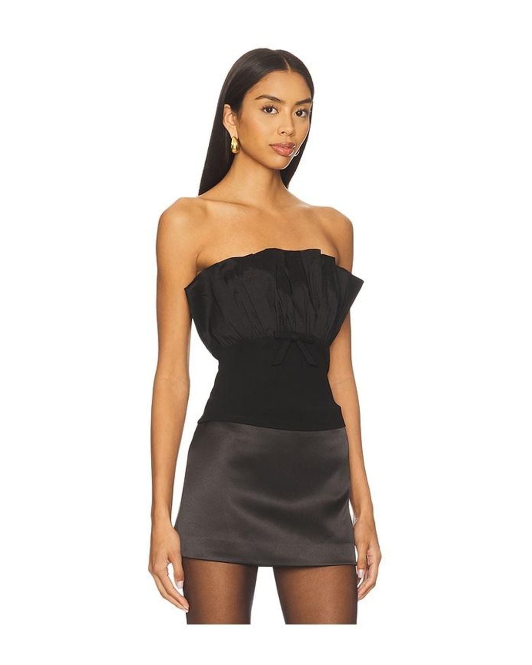 MAJORELLE Black Tally Top