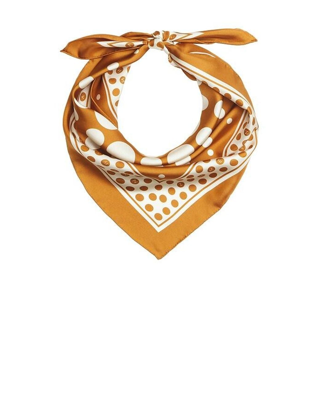 Zimmermann Orange Printed Silk Triangle Scarf