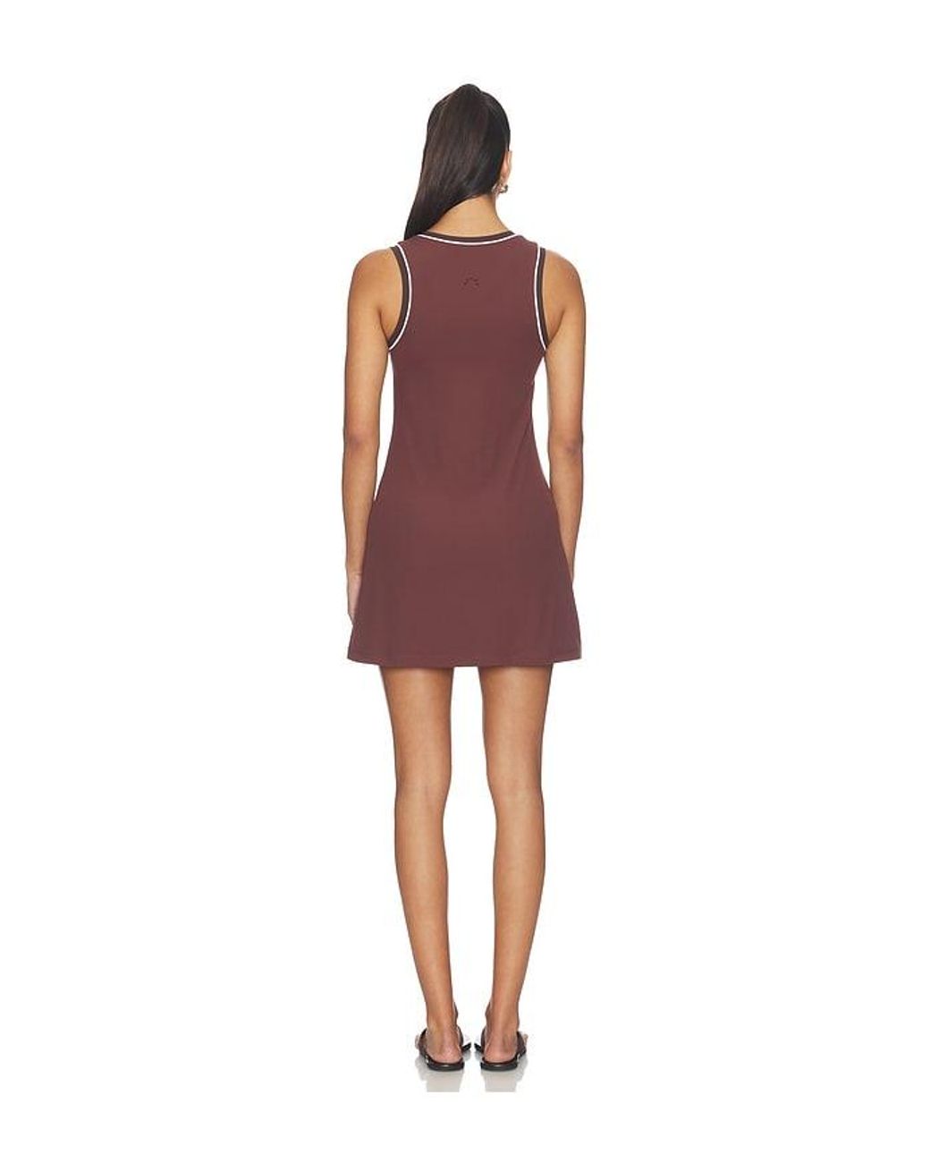Varley Red Kalani V-Neck Dress