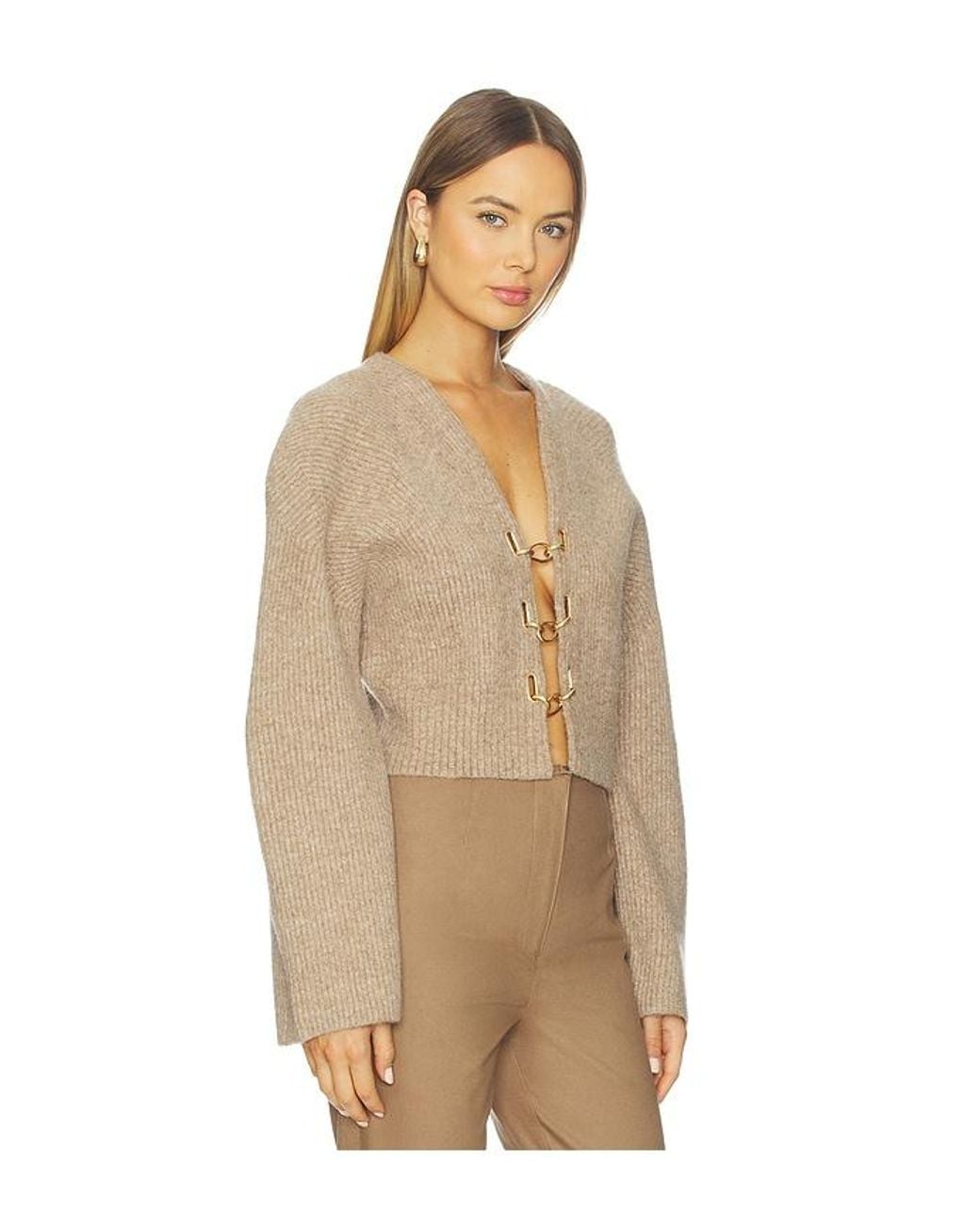 Cult Gaia Natural Mayalu Cardigan
