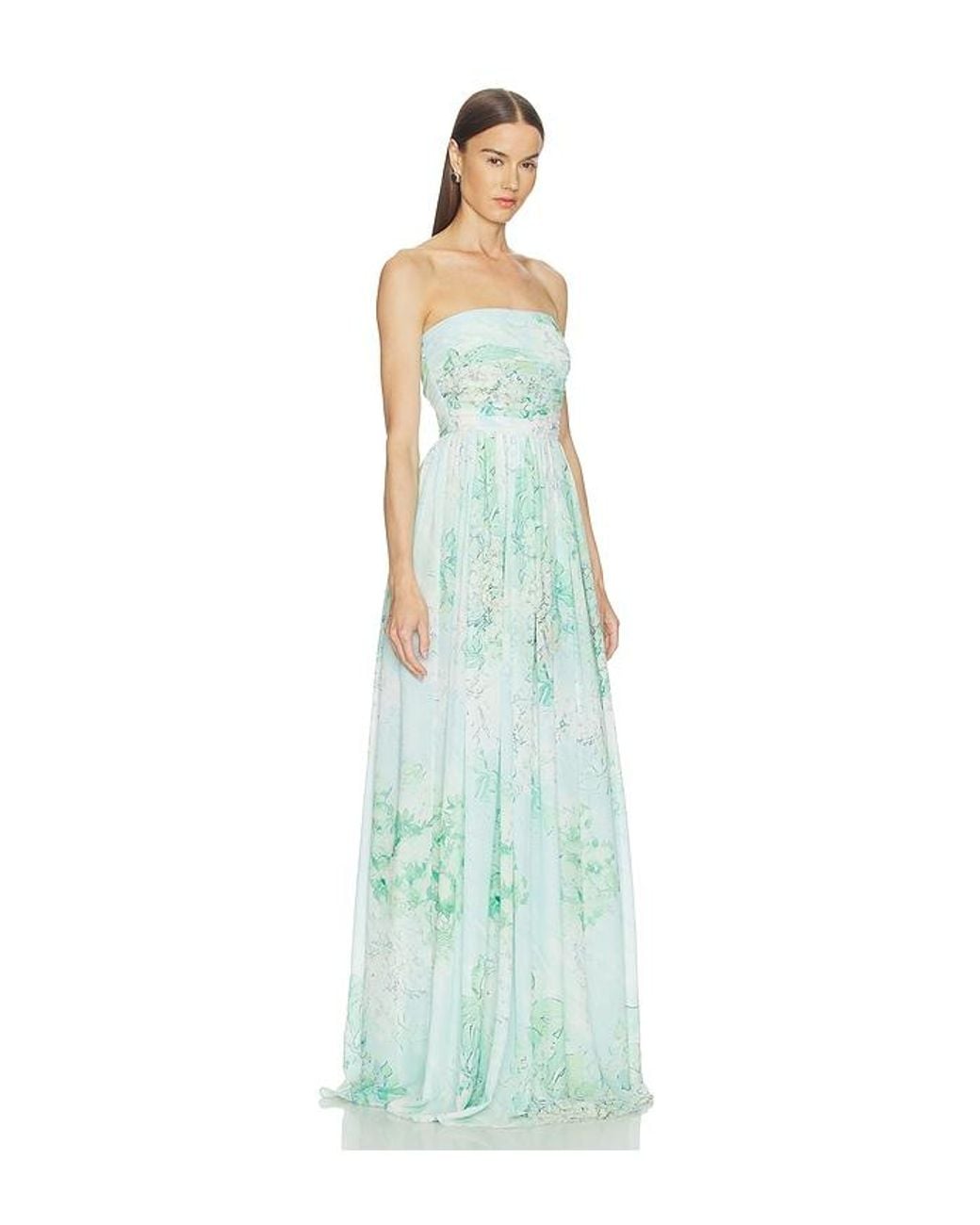 SAU LEE Blue Camille Maxi Dress