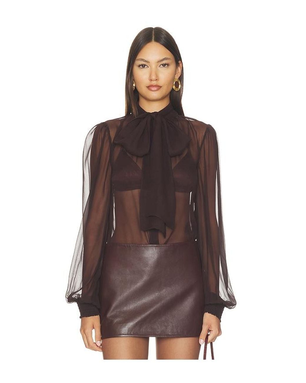 retroféte Brown Halsi Top