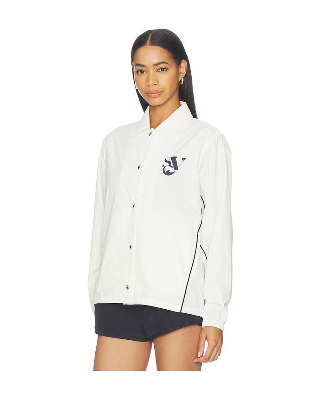 Khalhon White Garden Coach Jacket