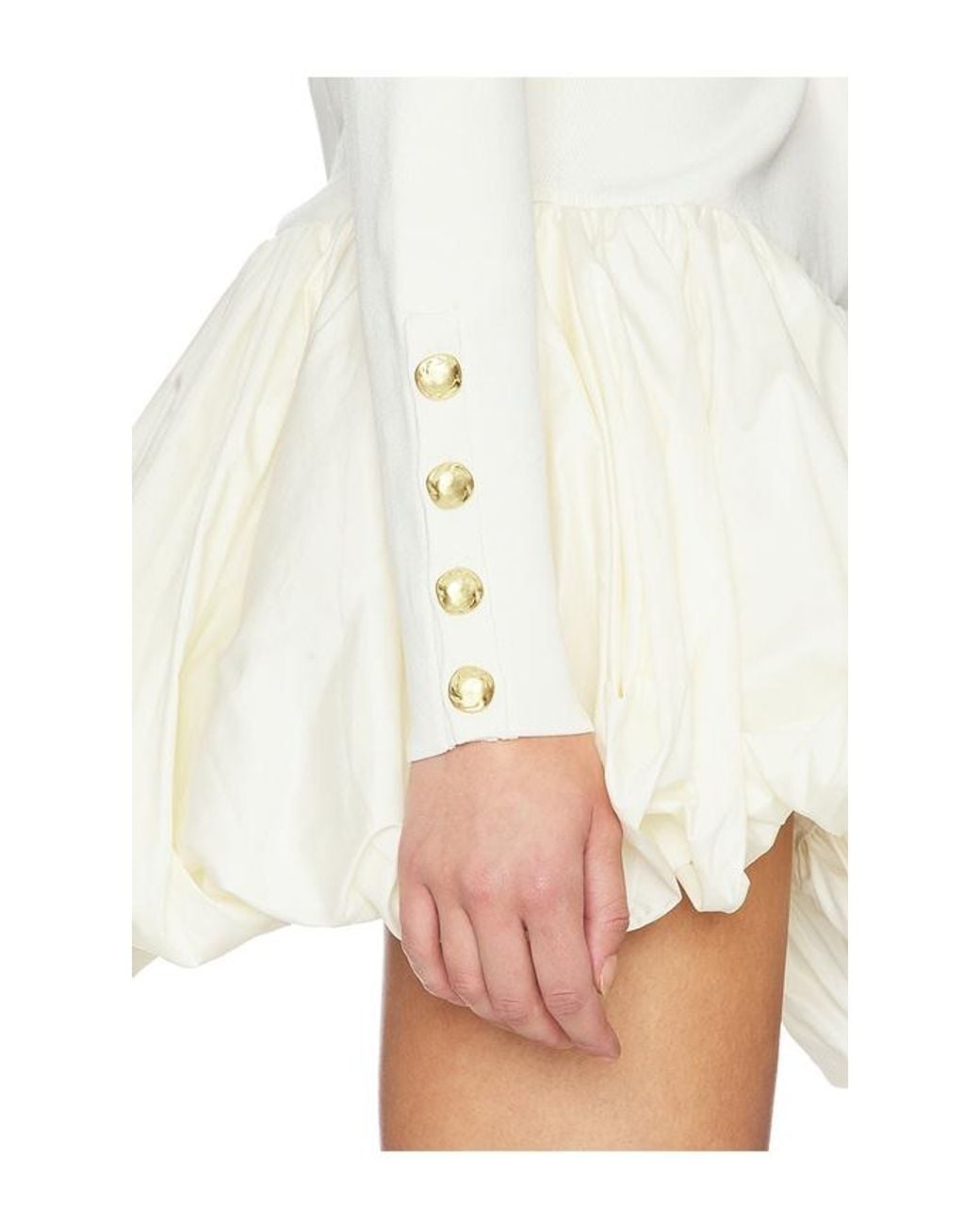 Aje. White Elodi Knit Mini Dress