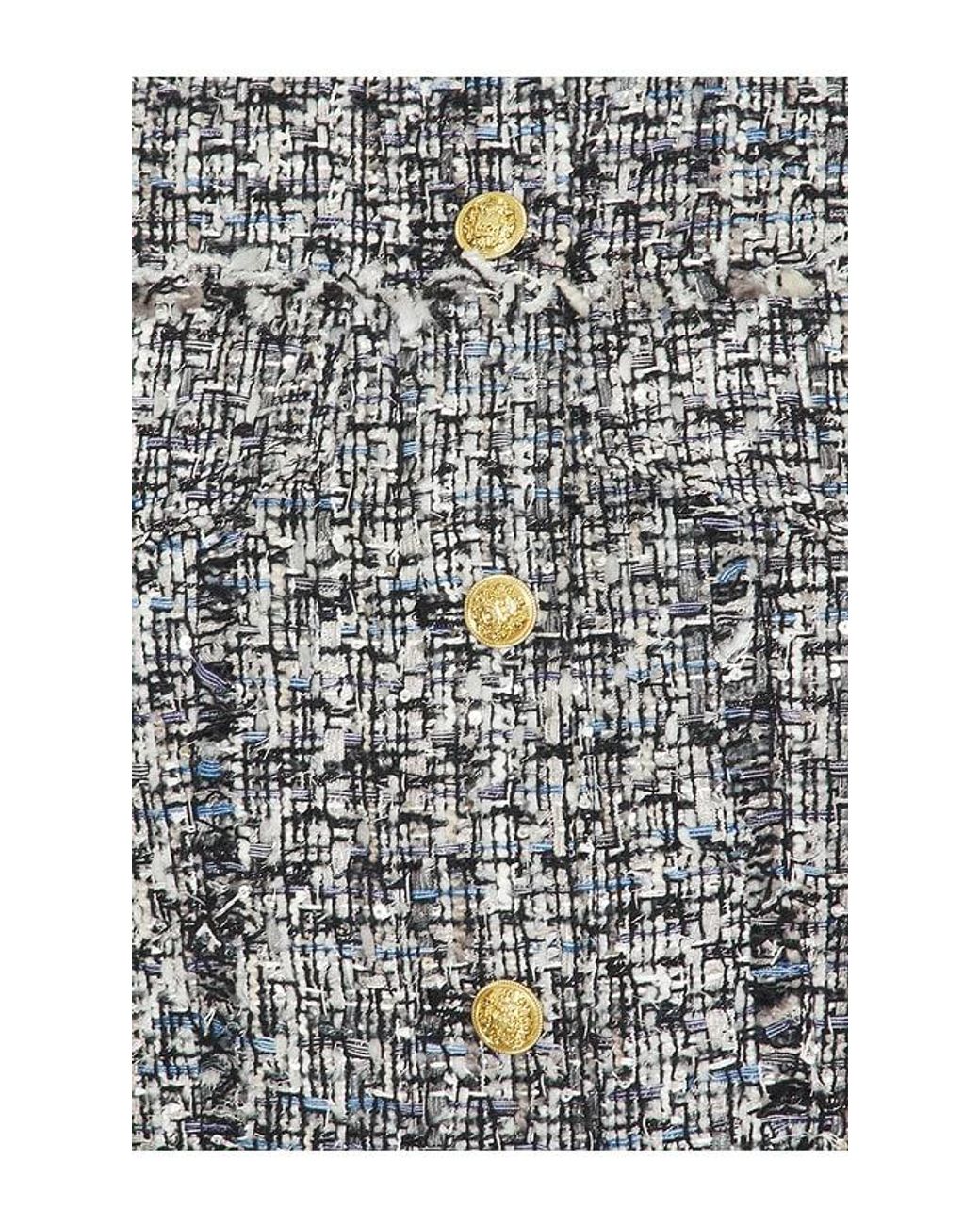 Alice + Olivia Gray Chloe Cropped Boxy Jacket