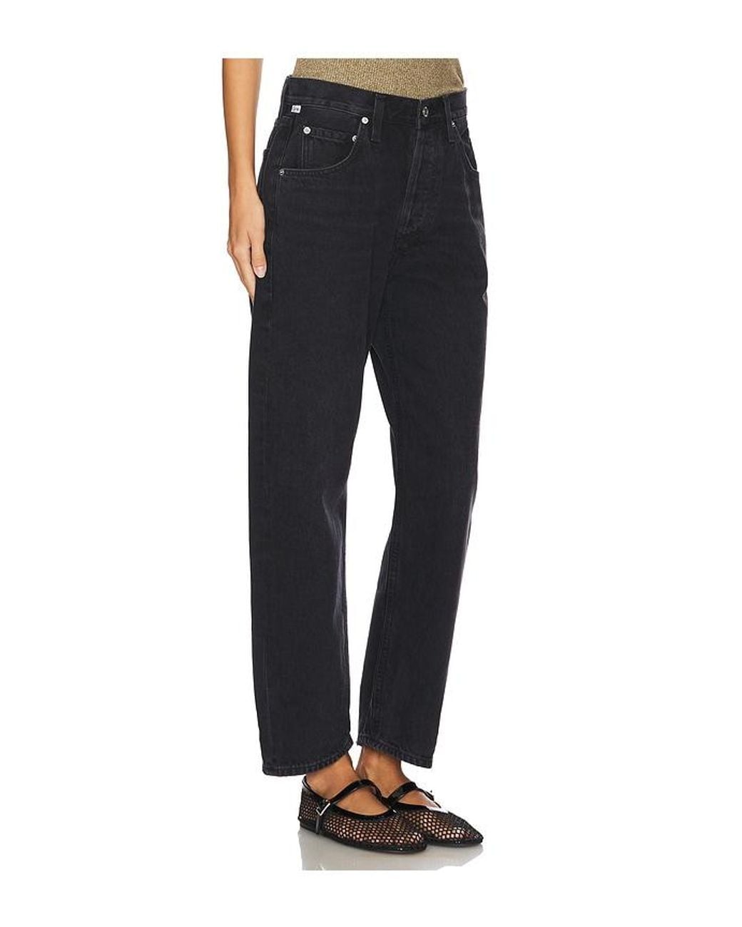 Citizens of Humanity Black Dahlia Bow Leg Jeans