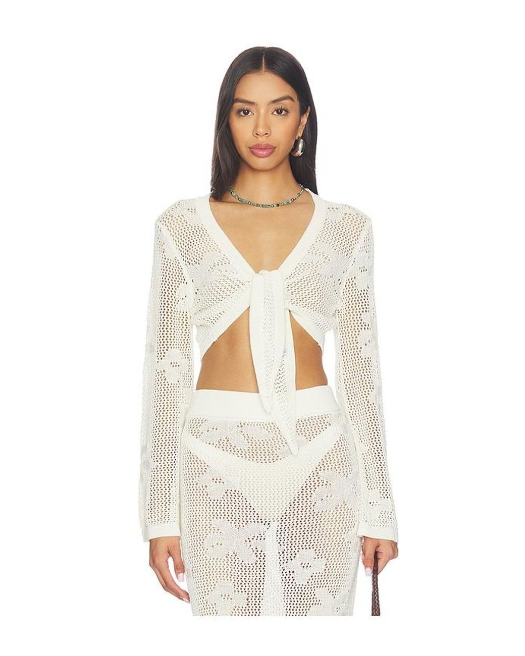 SNDY'S White Terra Reversible Top