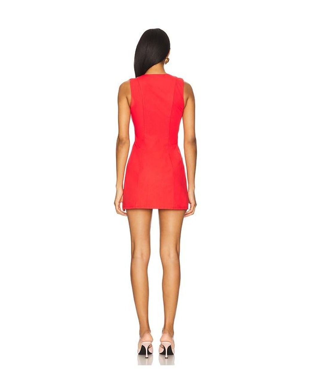 MORE TO COME Red Selma Mini Dress
