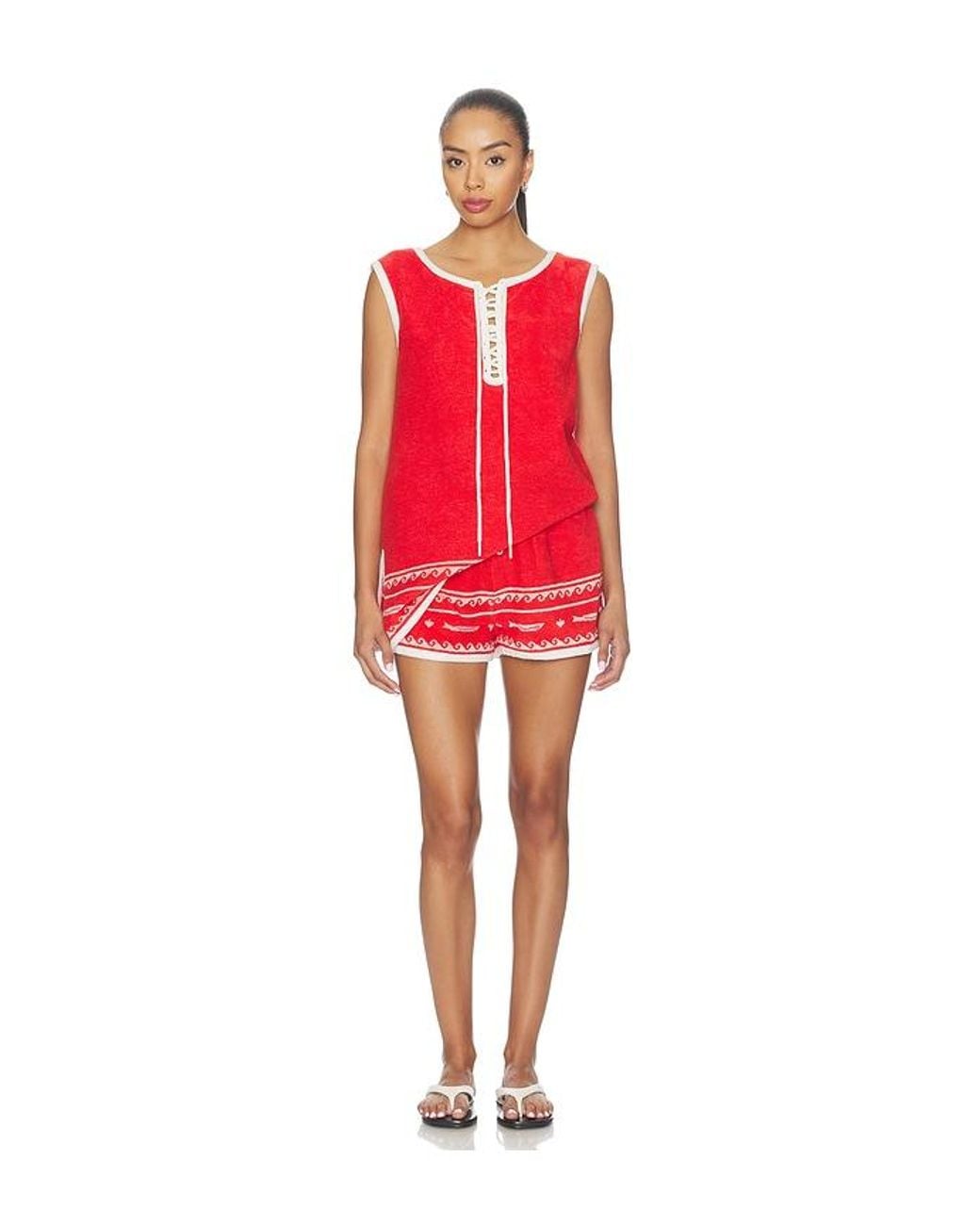 Posse Red Cody Tunic Top