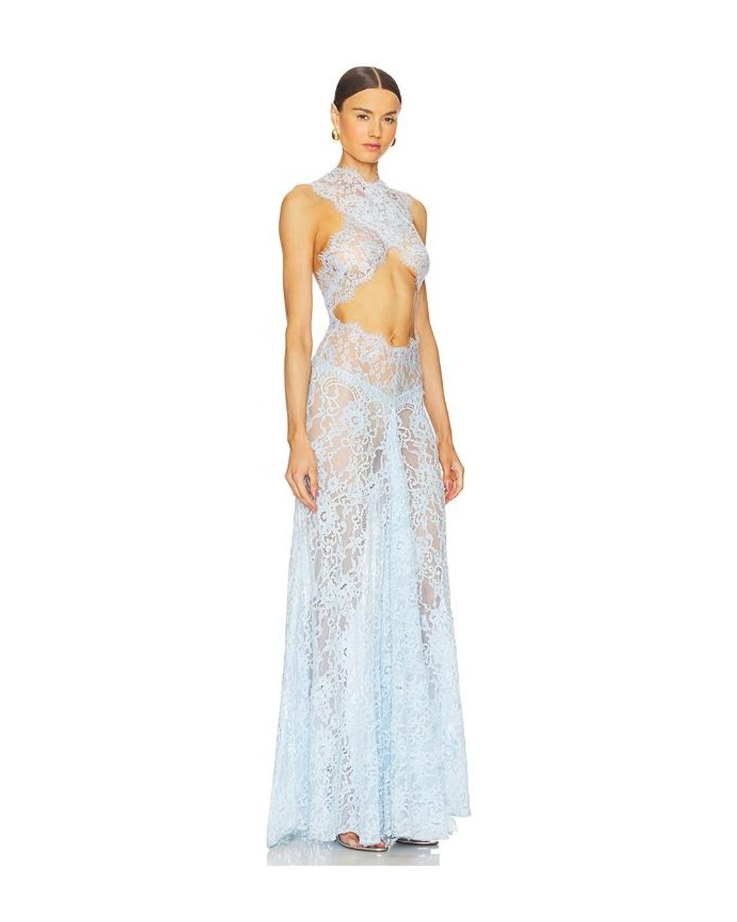 bronx and banco lace dress Bronx and Banco | Dresses | Bronx Banco White Lace Floral Illusion Midi Dress Fits S Ethereal Elegance