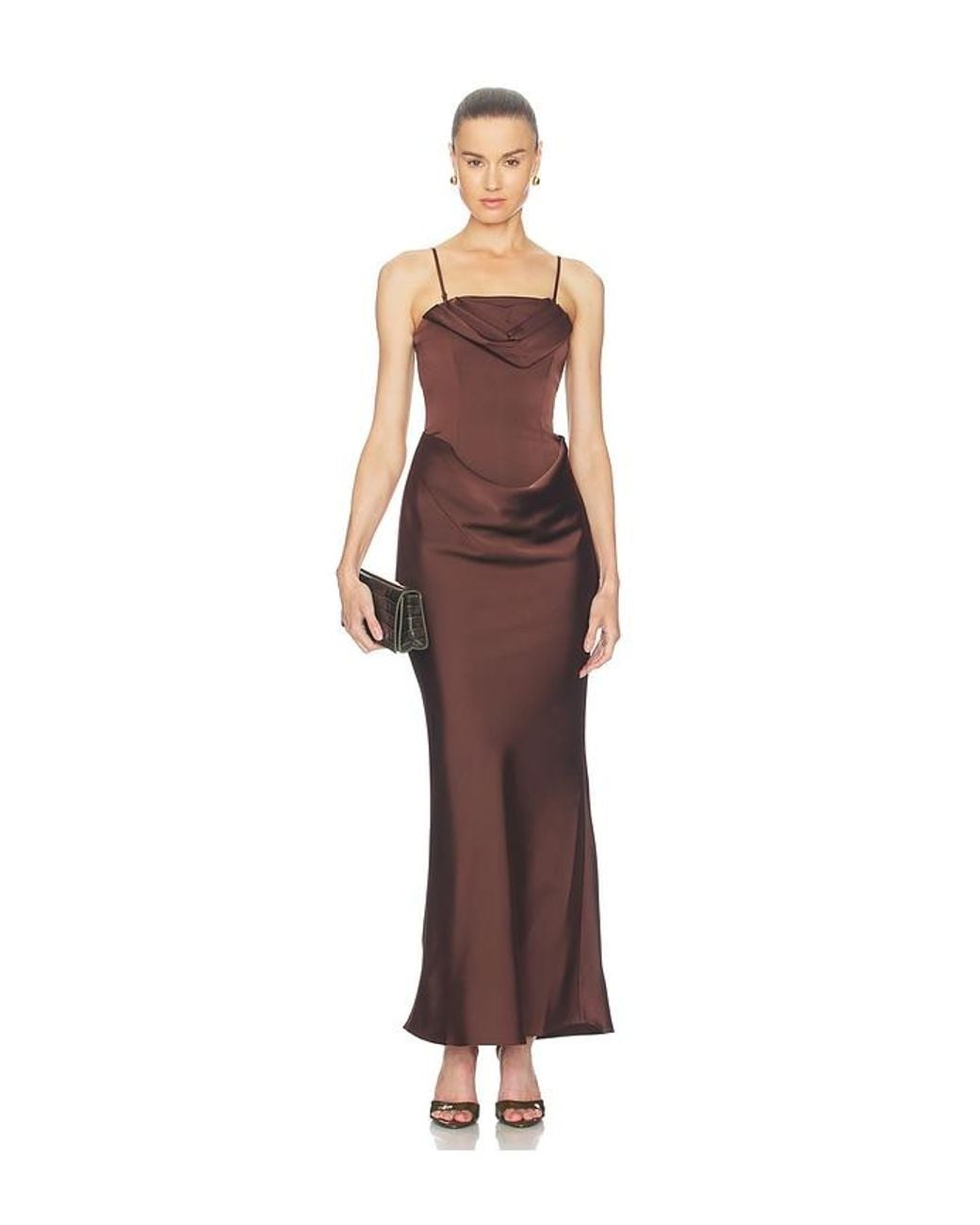 ROTATE BIRGER CHRISTENSEN Multicolor Corsage Long Dress