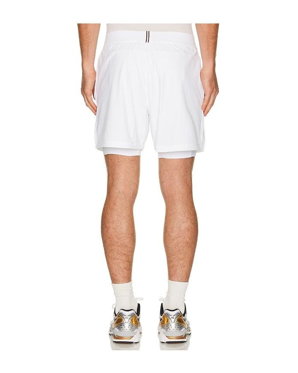 Wilson White Set Point Short 5 Lined for men