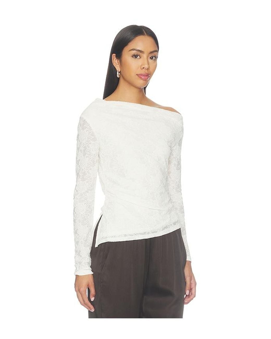 Astr White Miah Top