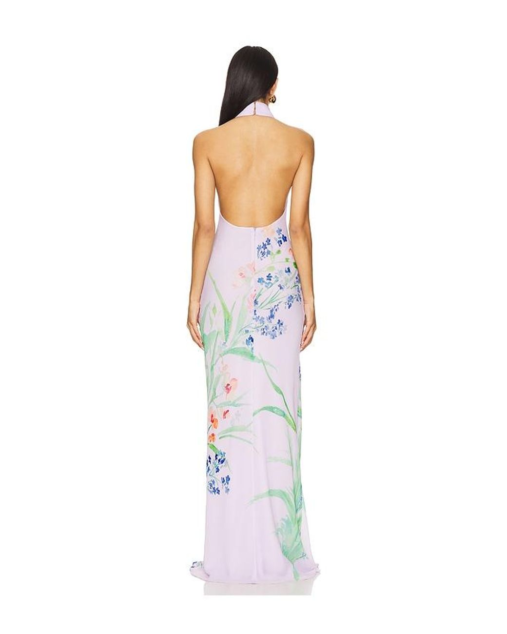 SAU LEE White Gillian Dress