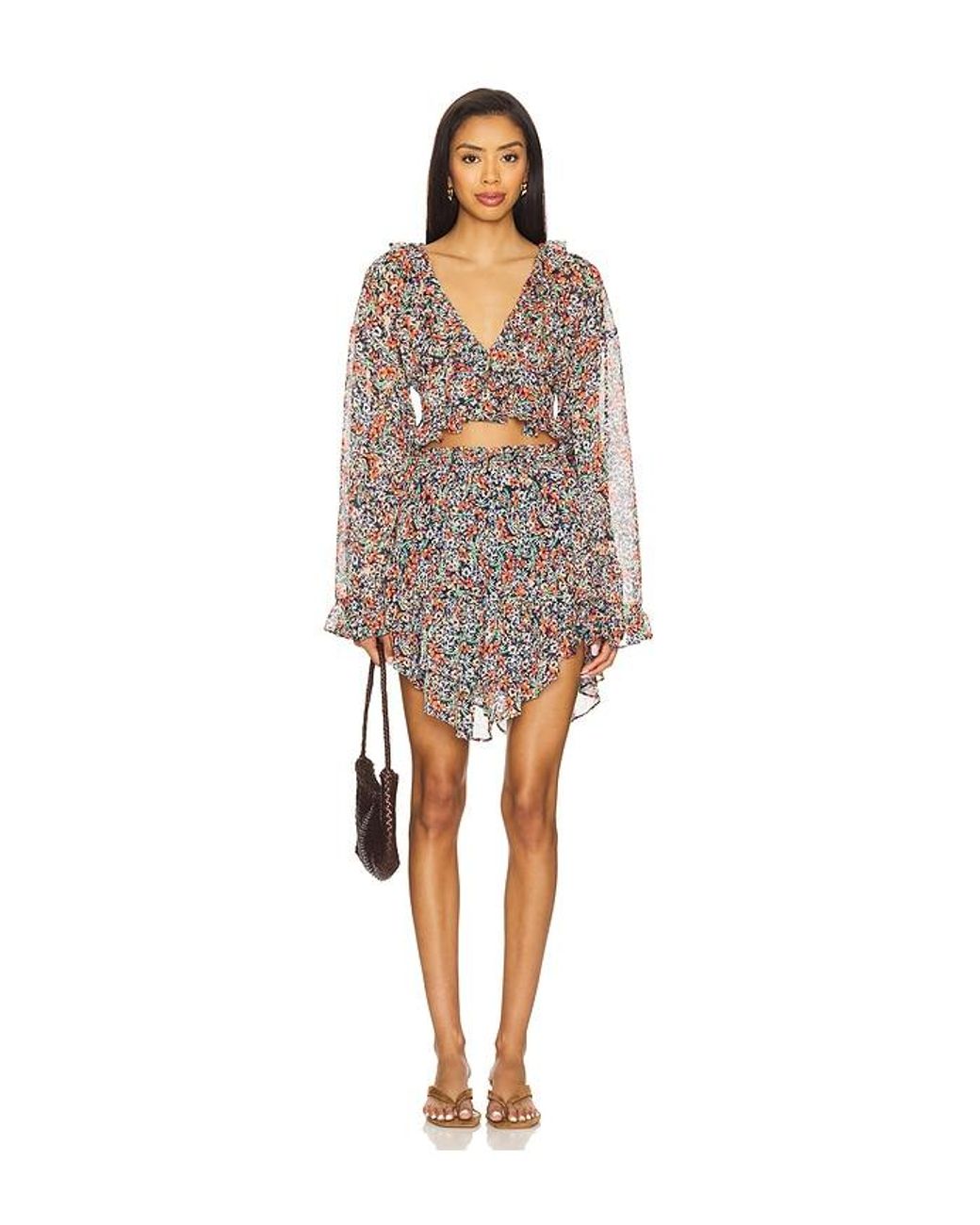 AFRM Multicolor Weston Skirt
