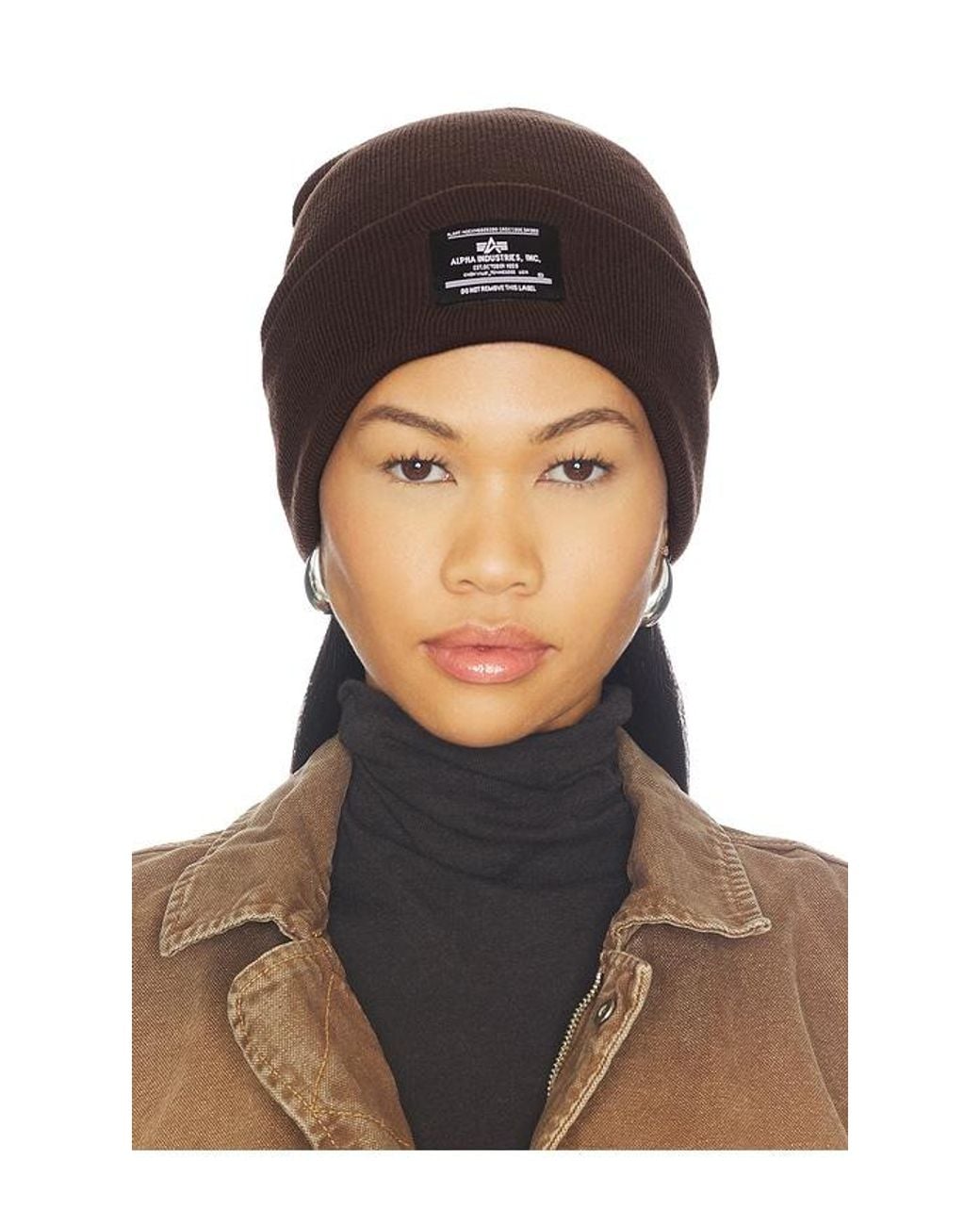 Alpha Industries Black Essential Beanie